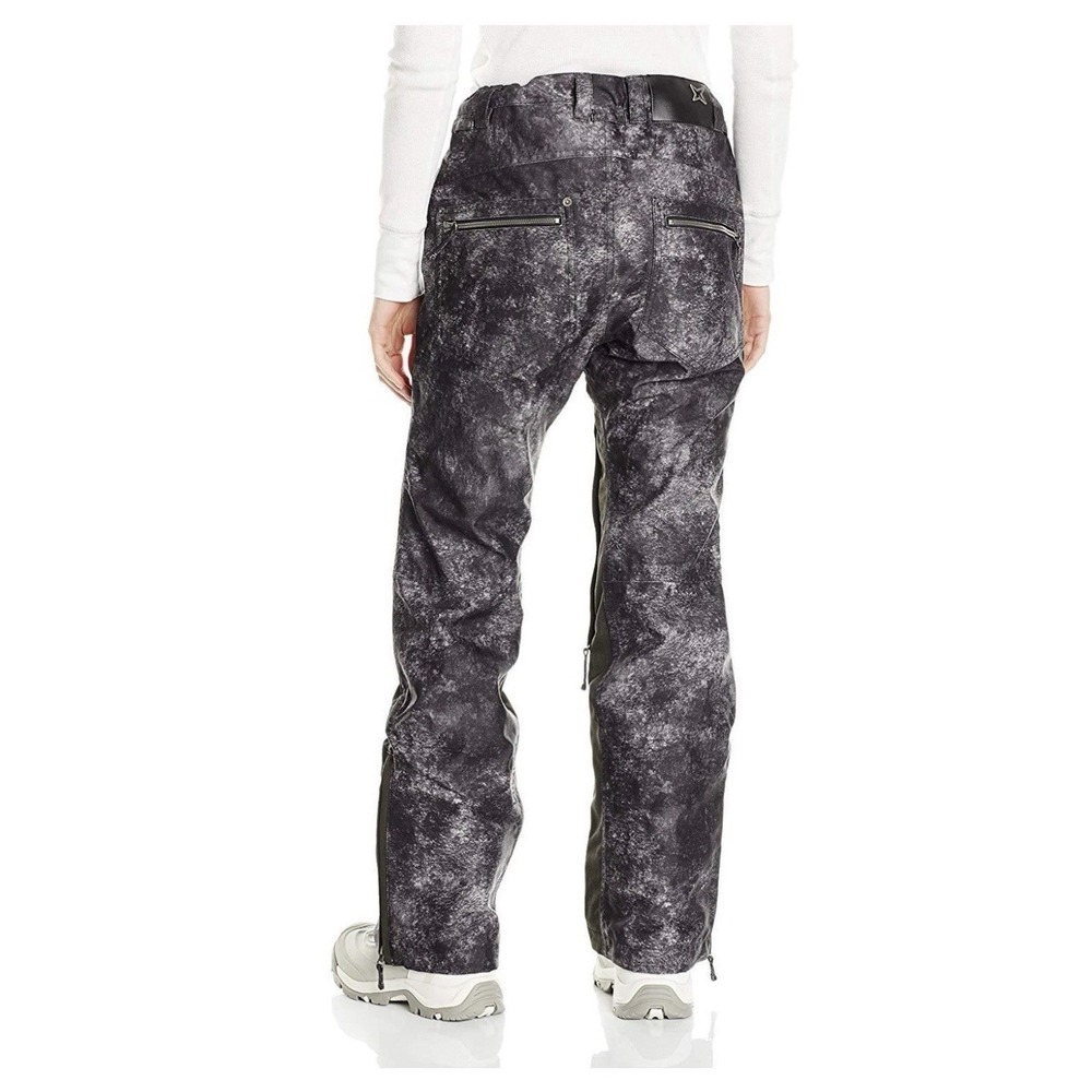 NWOT Nikita $199 Nott Slim‎ Fit Ski Snowboard Pants, Jet Black Wash Look xs